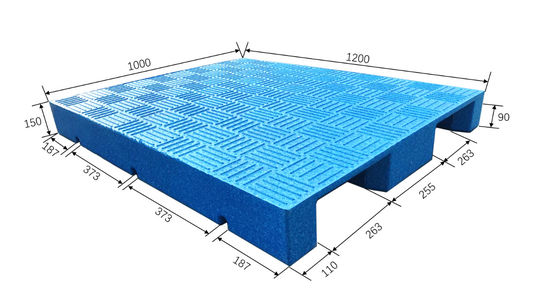 Fábrica china 48x40 plataforma plástica industrial barato resistente de 1200 de x 1000 Warehouse