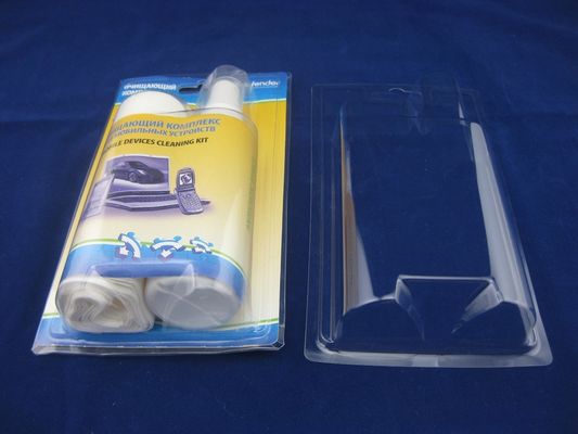 El envase de plástico de los accesorios del teléfono móvil encajona la caja OEM/ODM de la ampolla del PVC