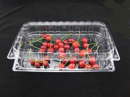 El envase de plástico disponible amistoso de la ampolla del plástico transparente de Eco encajona 500g