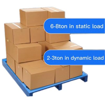 Pallets de plástico de alta capacidad de apilamiento Bule / Negro / Blanco Color 120 * 100 * 15cm