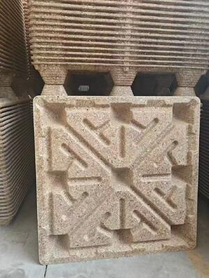 Palés de madera comprimida duraderos con una tasa de expansión inferior al 5 por ciento, adecuados para transporte de larga distancia e interno.